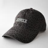 CHARCOAL | JUNGLE刺繍ロゴレオパードCAP | LETee