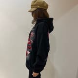 リボンプリントワンウォッシュパーカー/すみくろ | LETee | 詳細画像9 