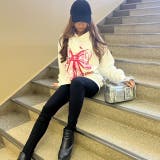 リボンプリントワンウォッシュパーカー/すみくろ | LETee | 詳細画像2 