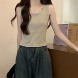 スピンドルショートトップス/ロゴプリント/インナー付き | LETee | 詳細画像6