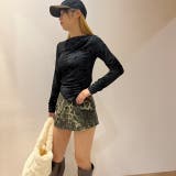 ヒョウ柄ミニスカパン/ミリタリー系 | LETee | 詳細画像1