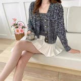 BLACK | 金ボタンニットカーディガン | LETee