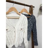 金ボタンニットカーディガン | LETee | 詳細画像1 