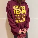 WINE | TEAMプリントプルパーカー | LETee