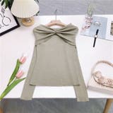 前絞りオフショルニットプルオーバー | LETee | 詳細画像8 