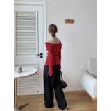 前絞りオフショルニットプルオーバー | LETee | 詳細画像10 