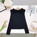 前絞りオフショルニットプルオーバー | LETee | 詳細画像16 