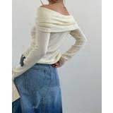 前絞りオフショルニットプルオーバー | LETee | 詳細画像2 