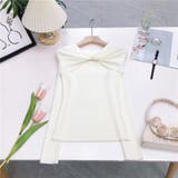 前絞りオフショルニットプルオーバー | LETee | 詳細画像4 