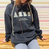 BLACK | 【大人気！】ぼかし＆シシュウロゴプルパーカー | LETee