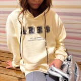 WHITE | 【大人気！】ぼかし＆シシュウロゴプルパーカー | LETee