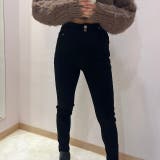 裏起毛デニムカットオフスキニーパンツ | LETee | 詳細画像1