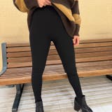 BLACK | 裏起毛レギンス | LETee