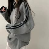 ワッフル袖ラインスキッパートップス | LETee | 詳細画像10