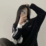 ワッフル袖ラインスキッパートップス | LETee | 詳細画像14