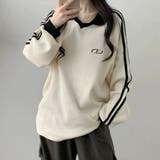 ワッフル袖ラインスキッパートップス | LETee | 詳細画像3