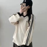 ワッフル袖ラインスキッパートップス | LETee | 詳細画像4