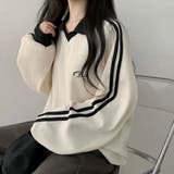 ワッフル袖ラインスキッパートップス | LETee | 詳細画像5