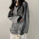 ワッフル袖ラインスキッパートップス | LETee | 詳細画像8