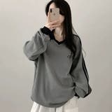 ワッフル袖ラインスキッパートップス | LETee | 詳細画像9