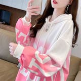 BIGロゴグラデーションプリントプルパーカー | LETee | 詳細画像3