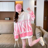 BIGロゴグラデーションプリントプルパーカー | LETee | 詳細画像4