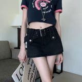 デニム/インナーショートパンツミニスカート | LETee | 詳細画像11