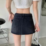 デニム/インナーショートパンツミニスカート | LETee | 詳細画像16