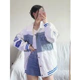 WHITE | デニムドッキングえり付きジャケット | LETee