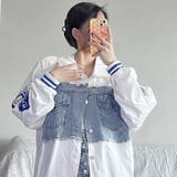 デニムドッキングえり付きジャケット | LETee | 詳細画像3 