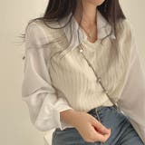 異素材ドッキングえり付きトップス | LETee | 詳細画像5