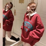 BOSTONロゴ ポロカラープルオーバー/カンガルーポケット | LETee | 詳細画像2