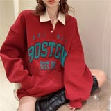 BOSTONロゴ ポロカラープルオーバー/カンガルーポケット | LETee | 詳細画像6