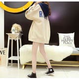 RIGHTプリント バイカラーパーカー | LETee | 詳細画像7 