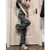 カモフラージュプリント デニムパンツ/カーペンターパンツ | LETee | 詳細画像2