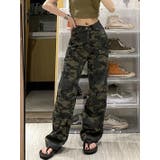 カモフラージュプリント デニムパンツ/カーペンターパンツ | LETee | 詳細画像7