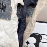 デニムワッペン サイドシャーリングトップス/刺繍ロゴ/ショート丈 | LETee | 詳細画像4