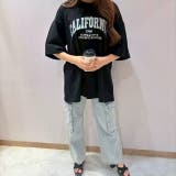 BLACK | CALIFORNIA刺繍Tシャツ | LETee