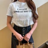BLUE | レースドッキングTシャツ | LETee