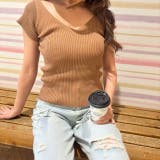 BROWN | オフショルサマーリブニット 着心地良さ抜群♪ | LETee
