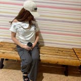 ロゴプリントオフショルダーTシャツ ショート丈 | LETee | 詳細画像2