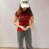 RED | アシンメトリシャーリングTシャツ | LETee
