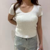 WHITE | サマーニット 華奢見え叶えます♪ | LETee