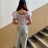 パフスリーブ半袖ショート丈トップス ぽわん袖が可愛い♪ | LETee | 詳細画像13