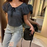 パフスリーブ半袖ショート丈トップス ぽわん袖が可愛い♪ | LETee | 詳細画像14