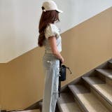 パフスリーブ半袖ショート丈トップス ぽわん袖が可愛い♪ | LETee | 詳細画像4