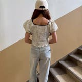 パフスリーブ半袖ショート丈トップス ぽわん袖が可愛い♪ | LETee | 詳細画像6