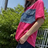 デニムドッキング配色トップス | LETee | 詳細画像2