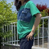 デニムドッキング配色トップス | LETee | 詳細画像7