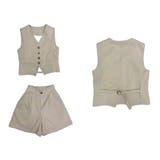 BEIGE | ベスト&ショートパンツ セットアップ | LETee
